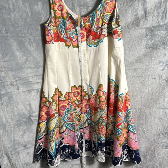 Nine West Floral Sleeveless Dress empire‎ cut Multicolor Design plus size 16W - Picture 5 of 11